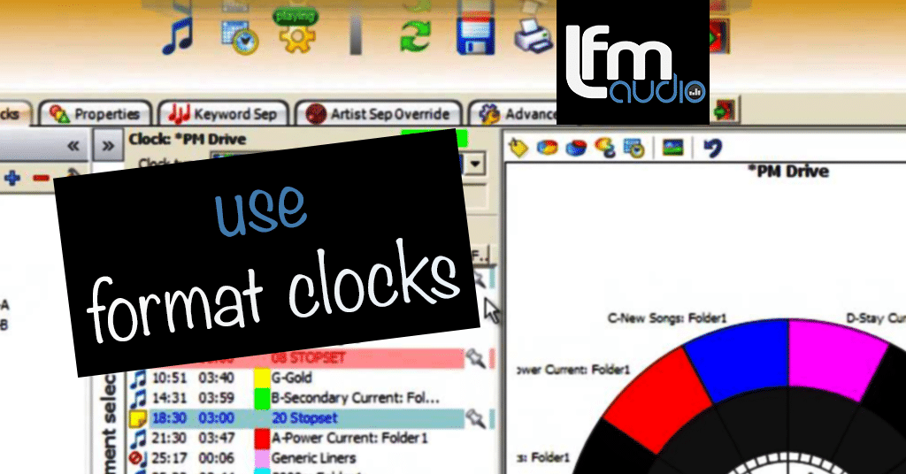 radio program clock template