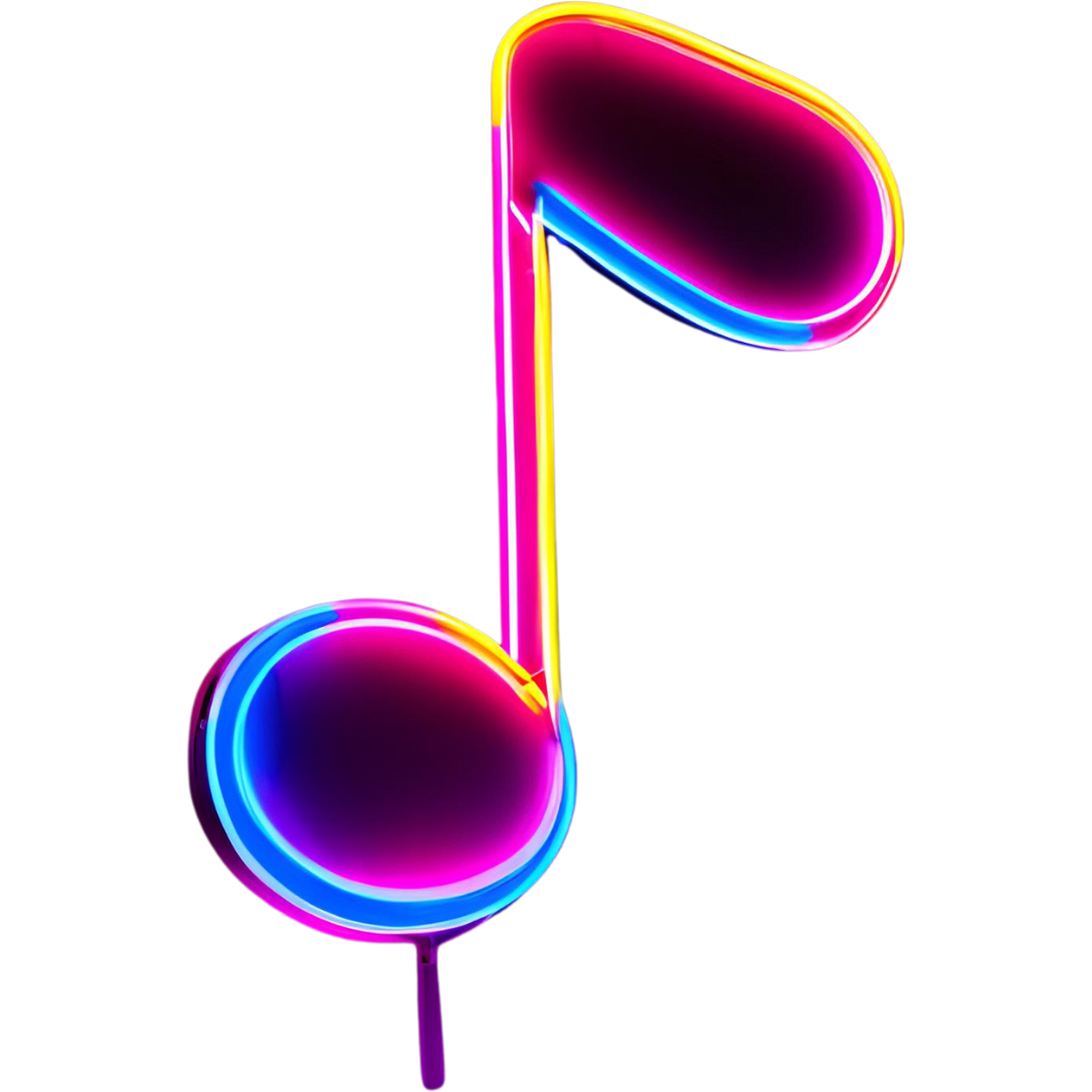 Transparent Musical Note